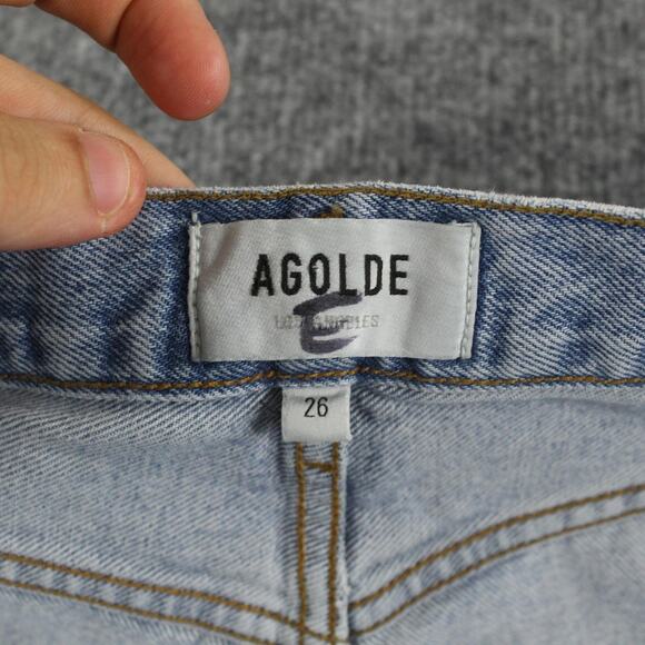 Agolde Jeans Womens 26 Lana Straight Light Wash High Rise Blue Casual Chic - Picture 8 of 16